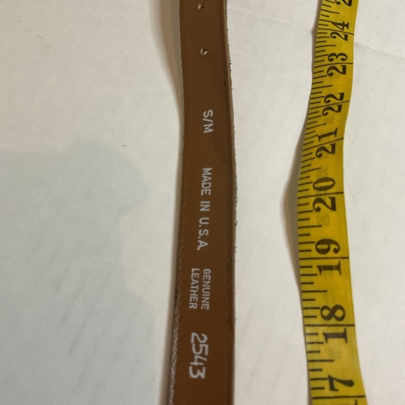 Vintage Tan Western Belt S/M - Picture 10 of 10